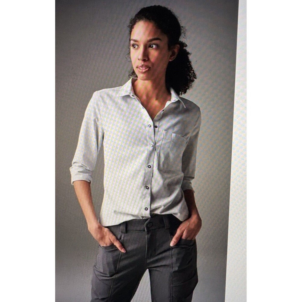 511 Tactical Liberty Long Sleeve Shirt Size Large Ivory Snap Front